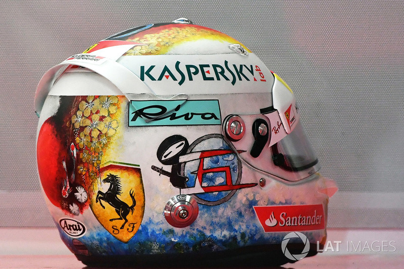 Il casco di Sebastian Vettel, Ferrari