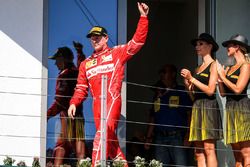 Podio: segundo lugar Kimi Raikkonen, Ferrari