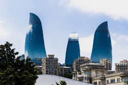 De Flame Towers in Baku