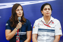 Tatiana Calderon, Sauber and Monisha Kaltenborn, Team Principal and CEO, Sauber, at a Women in Motor