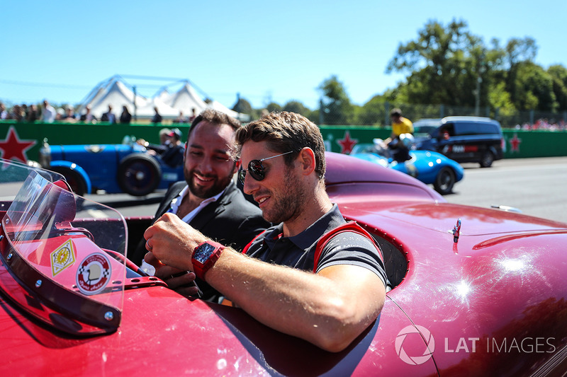Romain Grosjean, Haas F1 on the drivers parade