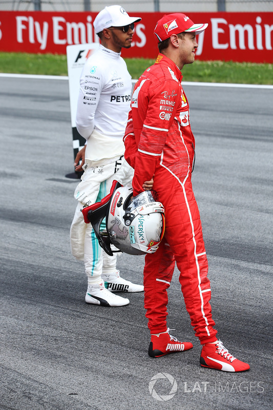 Lewis Hamilton, Mercedes AMG F1, Sebastian Vettel, Ferrari