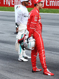 Lewis Hamilton, Mercedes AMG F1, Sebastian Vettel, Ferrari