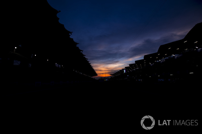 Sun rises at the Sepang Circuit