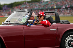 Sebastian Vettel, Ferrari on the drivers parade