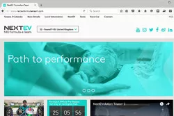 NextEV TCR, nuovo sito Web