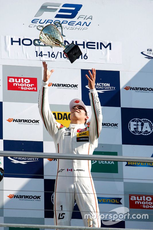 Podium: ganador, Lance Stroll, Prema Powerteam Dallara F312 - Mercedes-Benz