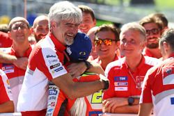 Ganador, Andrea Iannone, Ducati Team y Gigi Dall'Igna, Ducati Team