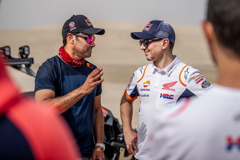 Nasser Al Attiyah en Jorge Lorenzo