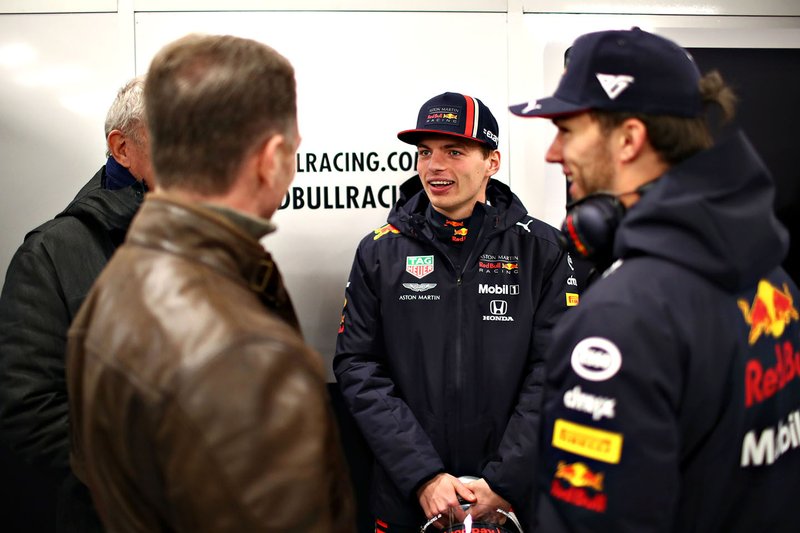 Макс Ферстаппен, Red Bull Racing, П'єр Гаслі, Red Bull Racing, Крістіан Хорнер, керівник команди Red Bull Racing