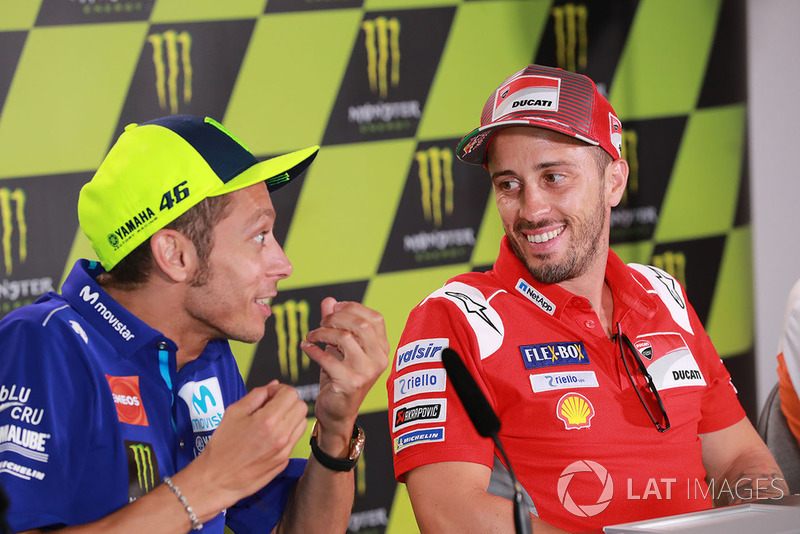 Valentino Rossi, Yamaha Factory Racing, Andrea Dovizioso, Ducati Team