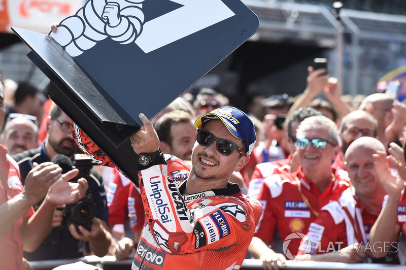 Переможець гонки Хорхе Лоренсо, Ducati Team