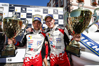 Les vainqueurs Ott Tanak, Martin Järveoja, Toyota Yaris WRC, Toyota Gazoo Racing