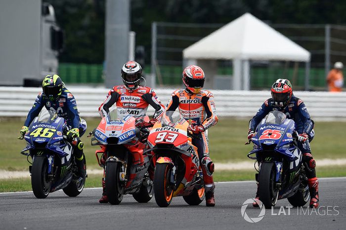 Valentino Rossi, Yamaha Factory Racing, Jorge Lorenzo, Ducati Team, Marc Marquez, Repsol Honda Team, Maverick Viñales, Yamaha Factory Racing