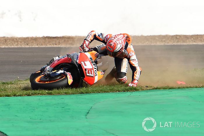 Marc Marquez, Repsol Honda Team crash