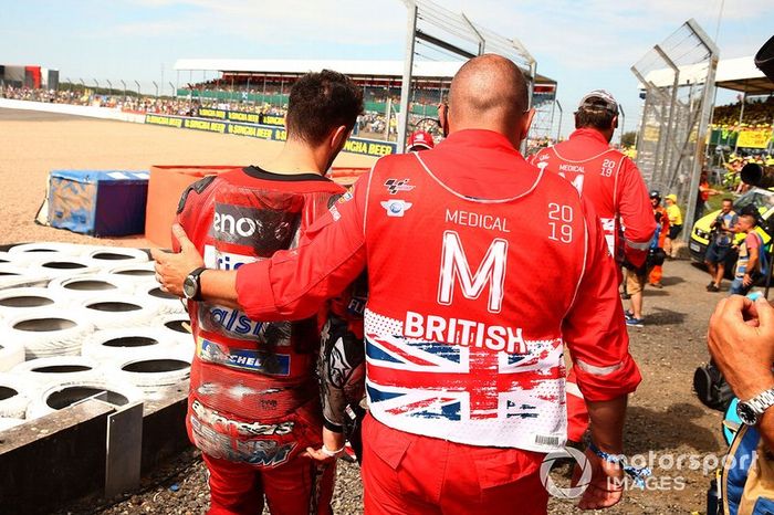 Andrea Dovizioso, Ducati Team después del accidente