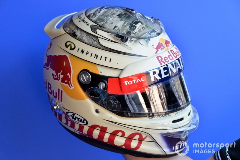 Casco vintage en el GP de Mónaco 2013