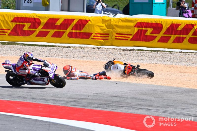 Accidente de Marc Márquez, Repsol Honda Team, Miguel Oliveira, RNF MotoGP Racing