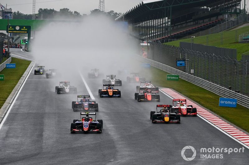 David Beckmann, Trident, Dennis Hauger, Hitech Grand Prix, Logan Sargeant, Prema Racing, Clement Novalak, Carlin y Alexander Peroni, Campos Racing 