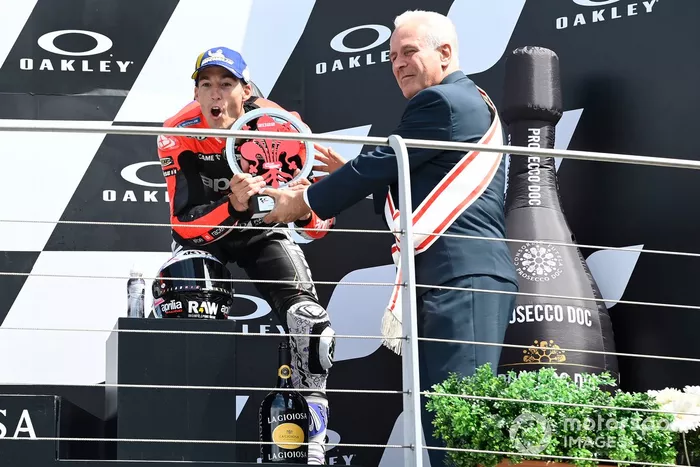 Podio: tercer lugar Aleix Espargaró, Aprilia Racing Team