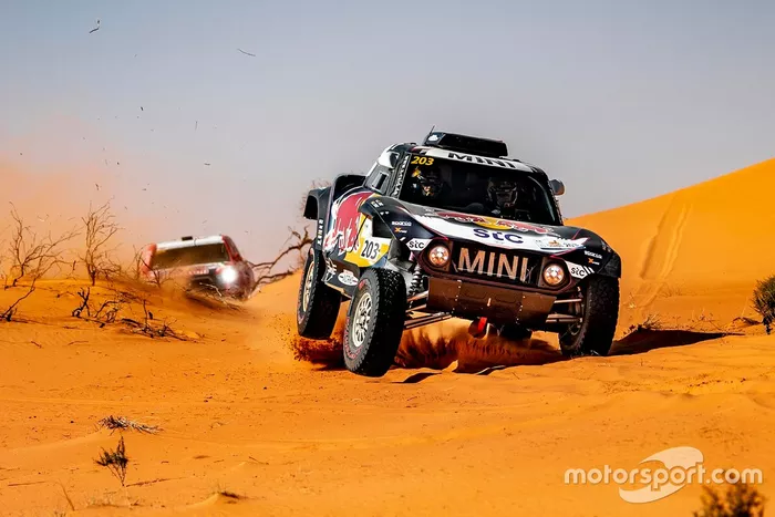 Carloz Sainz, Lucas Cruz, MINI X-Raid, Mini John Cooper Works Buggy
