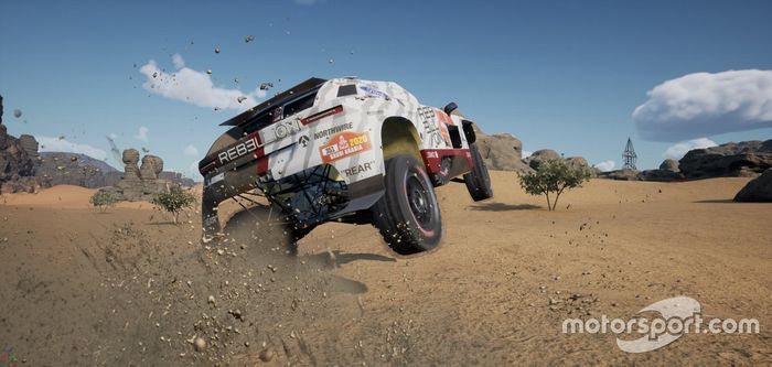Imagen de la versión Pre-Alpha del nuevo videojuego del Dakar
