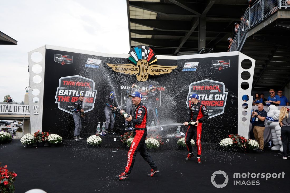 #24 BMW Team RLL BMW M Hybrid V8: Jesse Krohn, Philipp Eng, #25 BMW Team RLL BMW M Hybrid V8: Connor De Phillippi, Nick Yelloly, #6 Team Penske Motorsport Porsche 963: Nick Tandy, Mathieu Jaminet