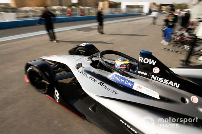 Oliver Rowland, Nissan e.Dams, Nissan IMO1, leaves the garage 