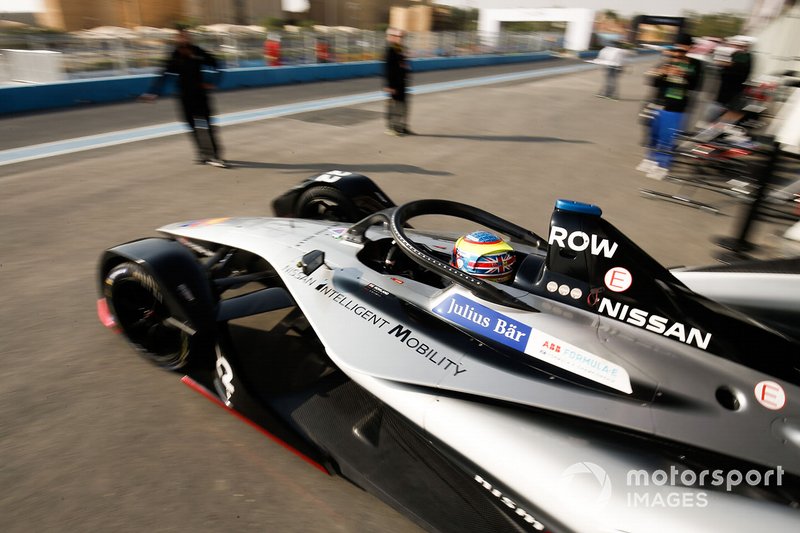 Oliver Rowland, Nissan e.Dams, Nissan IMO1, leaves the garage