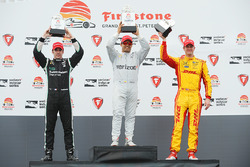 Podium: 1. Juan Pablo Montoya, Team Penske Chevrolet; 2. Simon Pagenaud, Team Penske Chevrolet; 3. R