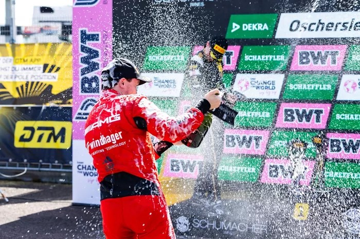 Podium: Lucas Auer, Mercedes-AMG Team Landgraf.