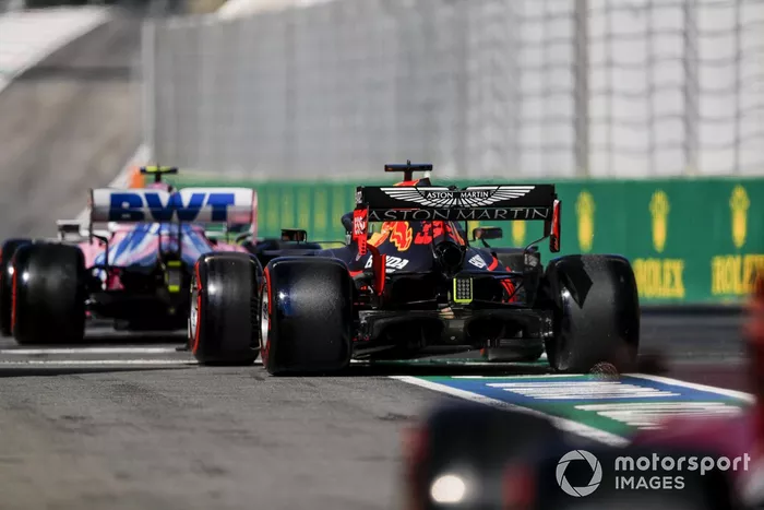 Lance Stroll, Racing Point RP20, Max Verstappen, Red Bull Racing RB16