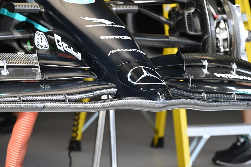 La nariz del Mercedes W14