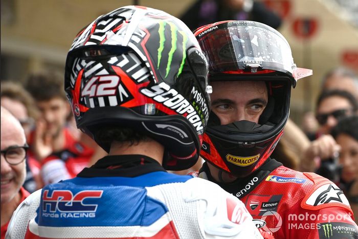 Alex Rins, Equipo LCR Honda, Francesco Bagnaia, Equipo Ducati