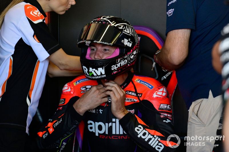 Aleix Espargaró, Aprilia Racing Team, radio de pruebas de Dorna