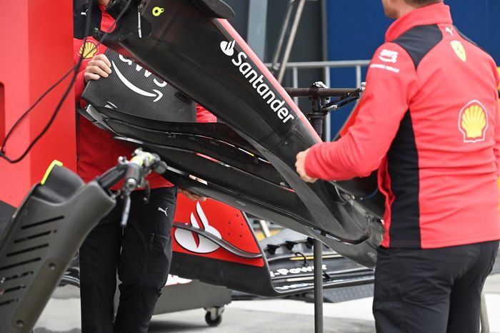 Detalle técnico del Ferrari SF-23