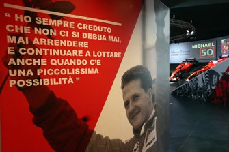 The 'Michael 50' exhibition in the Ferrari Museum in Maranello