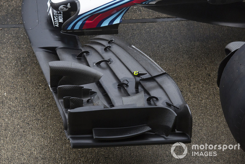 Williams FW41 front wing detail