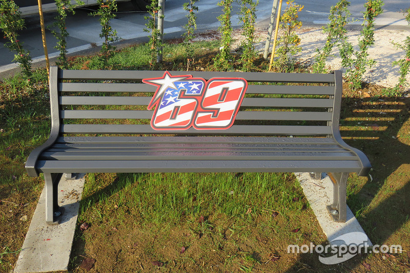 Erinnerung an Nicky Hayden an der Unfallstelle in Misano