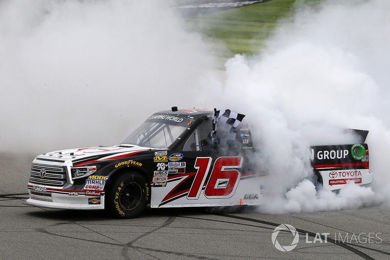 Race winner Brett Moffitt