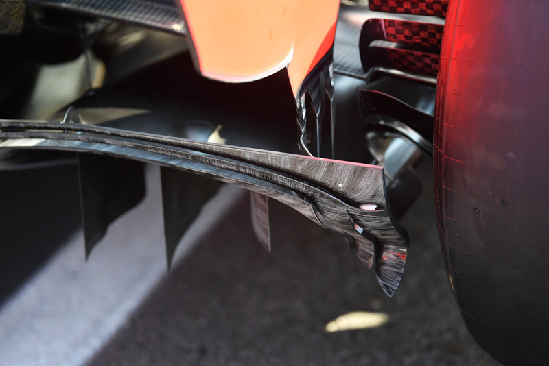 Ferrari SF71H rear diffuser detail