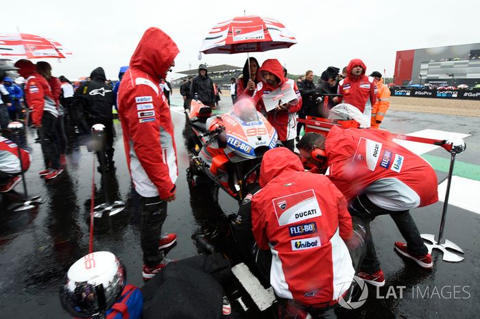 Jorge Lorenzo, Ducati, durante el Gran Premio de Gran Bretaña