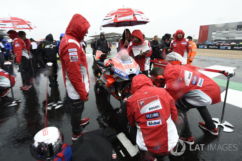 Jorge Lorenzo, Ducati, durante el Gran Premio de Gran Bretaña