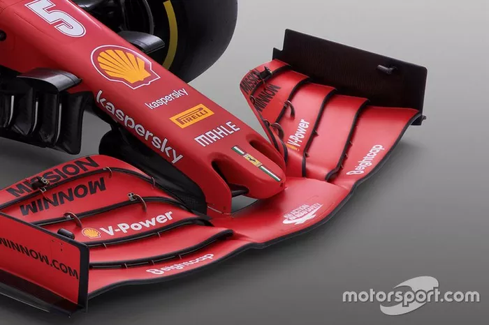 ... e não somente priorizar velocidade de reta. Segundo o chefe da equipe, Mattia Binotto, o design do SF1000 é 