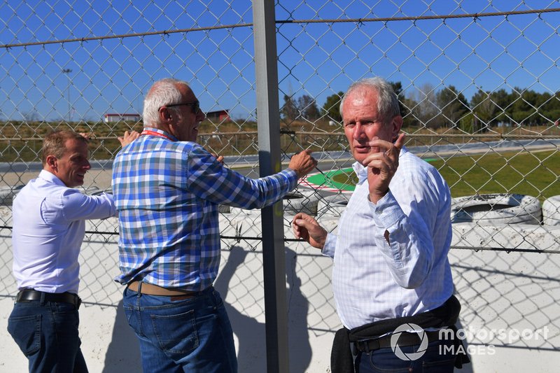 Dietrich Mateschitz, PDG et fondateur de Red Bull et Dr Helmut Marko, consultant de Red Bull