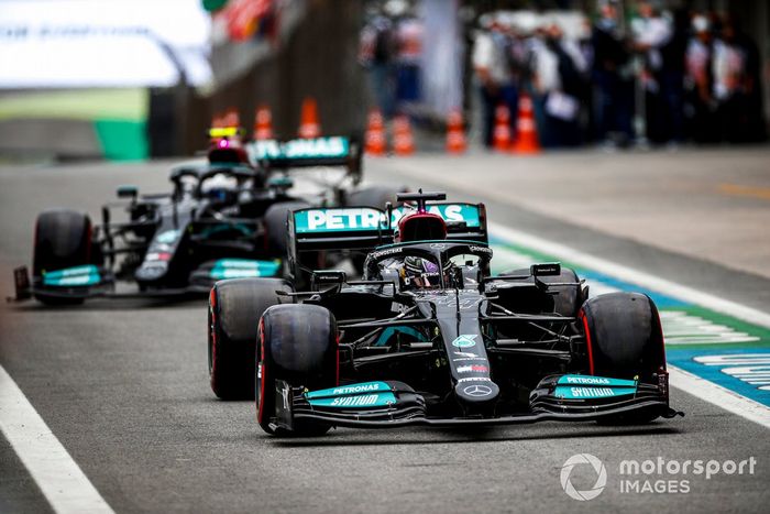 Lewis Hamilton, Mercedes W12, Valtteri Bottas, Mercedes W12