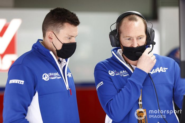 Miembros del equipo de Haas