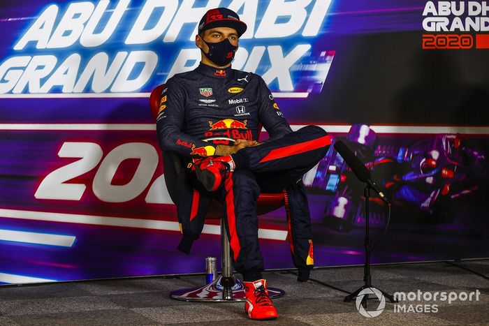 Max Verstappen, Red Bull Racing, en la conferencia de prensa después de la carrera