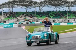 Marcus Ericsson, Sauber on the drivers parade