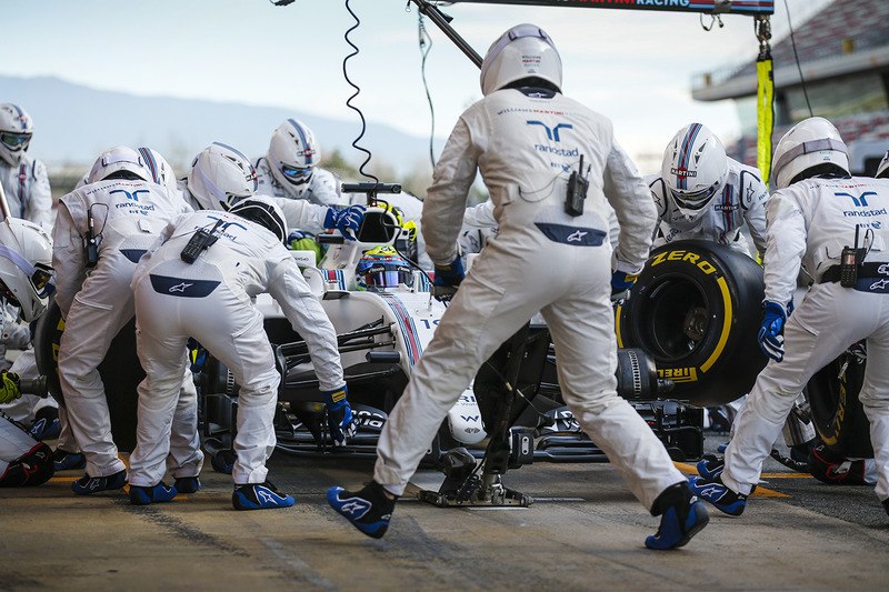 Felipe Massa pit stop antrenmanı, Williams FW40